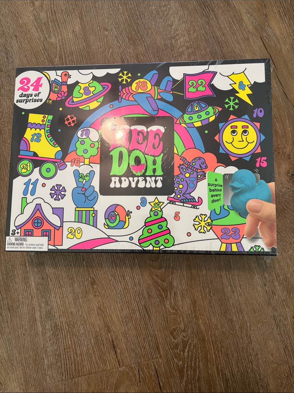 Nee Doh Advent Calendar - Neon Multicolor Kids Learning Toy